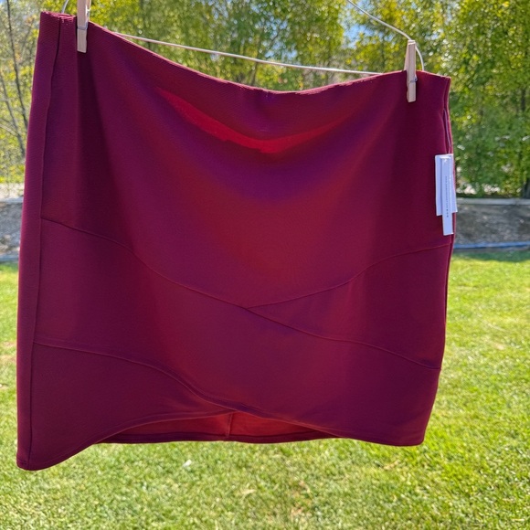 Joe B. Burgundy Mini Skirt #150 - Picture 5 of 6
